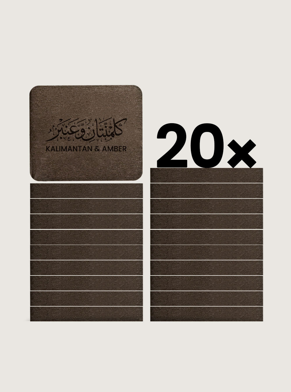x20قطع من عود كلمنتان سبائك ملام عنبر على شكل سبيكة من سكة الطيب